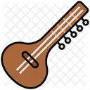 시타르 음악 기타 아이콘