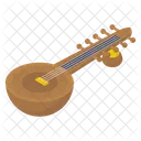 Sitar Stringed Instrument Musical Instrument Icon