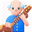 Sitarist Instrument Melody Icon