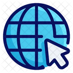 Local na rede Internet  Ícone