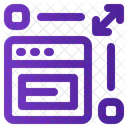 Site Responsivo Web Ícone