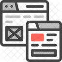 Site Layout Wireframe Icon