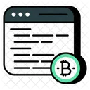 Site Bitcoin Criptomoeda Criptografia Icon