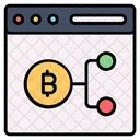 Bitcoin Criptomoeda Site Ícone