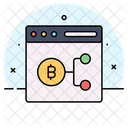 Bitcoin Criptomoeda Site Ícone