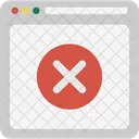 Site Bloqueado Erro 404 Erro De Internet Ícone