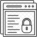 Site Bloqueado Conteudo Protegido Seguranca SSL Ícone