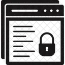 Site Bloqueado Conteudo Protegido Seguranca SSL Ícone