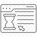 Site Carregando Icone Thinline Ícone