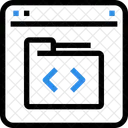 Code Site Web Codage Icône