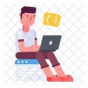 Web Developer Web Coding Site Coding Icon