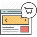 Comprar Online Loja Online Compras Online Ícone