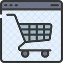 Compras Carrinho Site Ícone