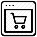 Compras Pagina Da Web Layout Ícone