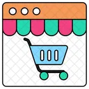 Compras Na Web Eshopping Comercio Eletronico Ícone