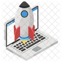 Site De Inicializacao Lancamento Na Web Inicio Ícone