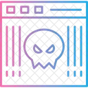 Site De Malware Virus Pagina Da Web Ícone