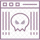 Site De Malware Virus Pagina Da Web Ícone