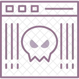 Site de malware  Ícone