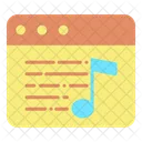 Iweb Site De Musica Pagina De Musica Icon