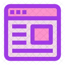 Site De Negocios Wireframe Site Ícone