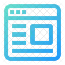 Site de negócios  Ícone