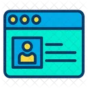 Site de profil  Icône