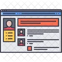 Social Rede Pagina Ícone