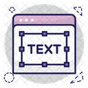 Site De Texto Pagina De Texto Texto On Line Icon