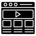 Tutorial Em Video Site De Video Video Na Web Icono