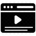Streaming De Video Video Na Internet Multimidia Ícone