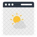 Site de previsão do tempo  Ícone