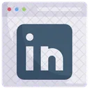 Site do LinkedIn  Ícone