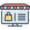 Site De Commerce Electronique E Commerce Site Web Icône