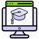 Site De Educacao Aprendizagem On Line E Learning Ícone