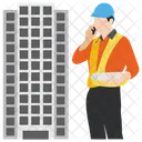 Site Engineer Civil Engineer Site Management Icon