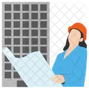 Site Engineer Civil Engineer Site Management Icon