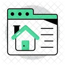 Site Imobiliario Propriedade Online Casa Ícone