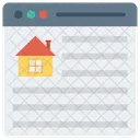 Online Habitacao Pagina Da Web Ícone