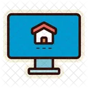 Site Imobiliario Propriedades On Line Imoveis On Line Icon