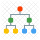 Website Map Hierarchy Icon