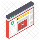 Site Multimidia Streaming De Video Site De Video Ícone