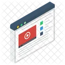 Site Multimidia Streaming De Video Site De Video Ícone