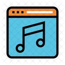 Page Web En Ligne Musique Icon