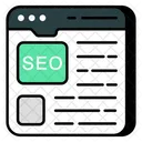 Site Seo Otimizacao De Mecanismos De Pesquisa Pesquisa Otimizada Ícone