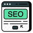 Site Seo Otimizacao De Mecanismos De Pesquisa Pesquisa Otimizada Ícone