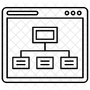 Fluxograma Do Site Estrutura Do Site Mapa Do Site Ícone