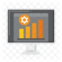Site Statistics Online Graph Report Icon
