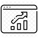 Statistiques Du Site Web Icône
