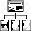 Site Structure Logiciel Icône